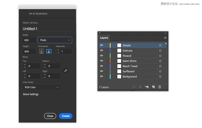 Illustrator图标设计教程,绘制扁平化风格的夏季主题图标 第2张 Illustrator图标设计教程,绘制扁平化风格的夏季主题图标 第2张