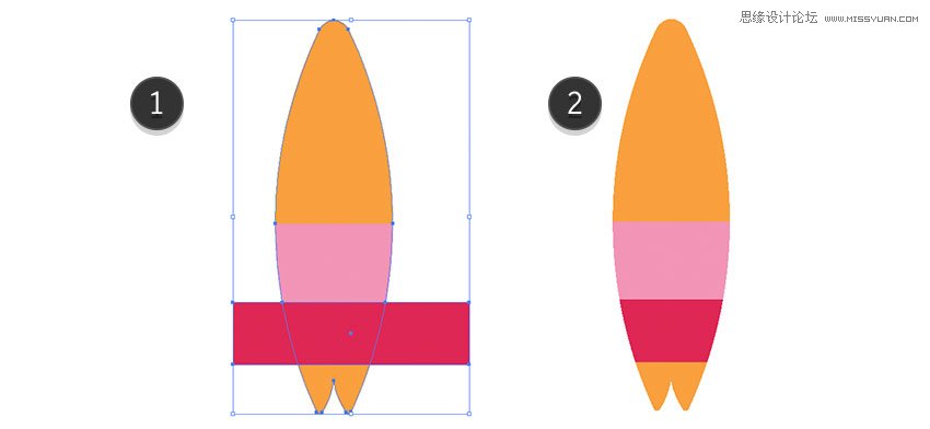 Illustrator图标设计教程,绘制扁平化风格的夏季主题图标 第6张 Illustrator图标设计教程,绘制扁平化风格的夏季主题图标 第6张