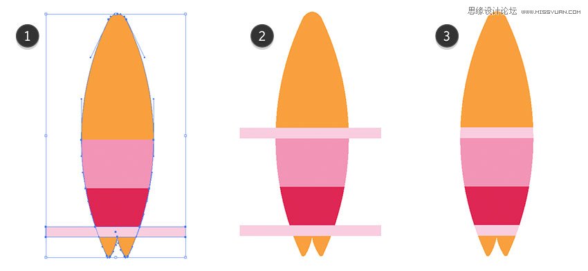 Illustrator图标设计教程,绘制扁平化风格的夏季主题图标 第7张 Illustrator图标设计教程,绘制扁平化风格的夏季主题图标 第7张