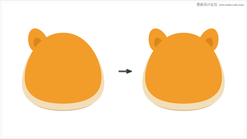 Illustrator绘制卡通可爱的小老虎插图设计教程 第5张 Illustrator绘制卡通可爱的小老虎插图设计教程 第5张