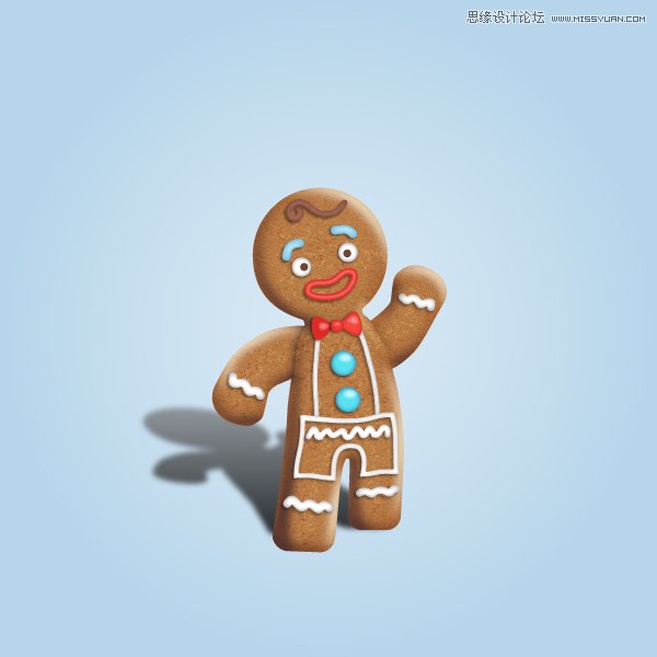 Illustrator绘制立体风格的饼干小人教程 第1张 Illustrator绘制立体风格的饼干小人教程 第1张