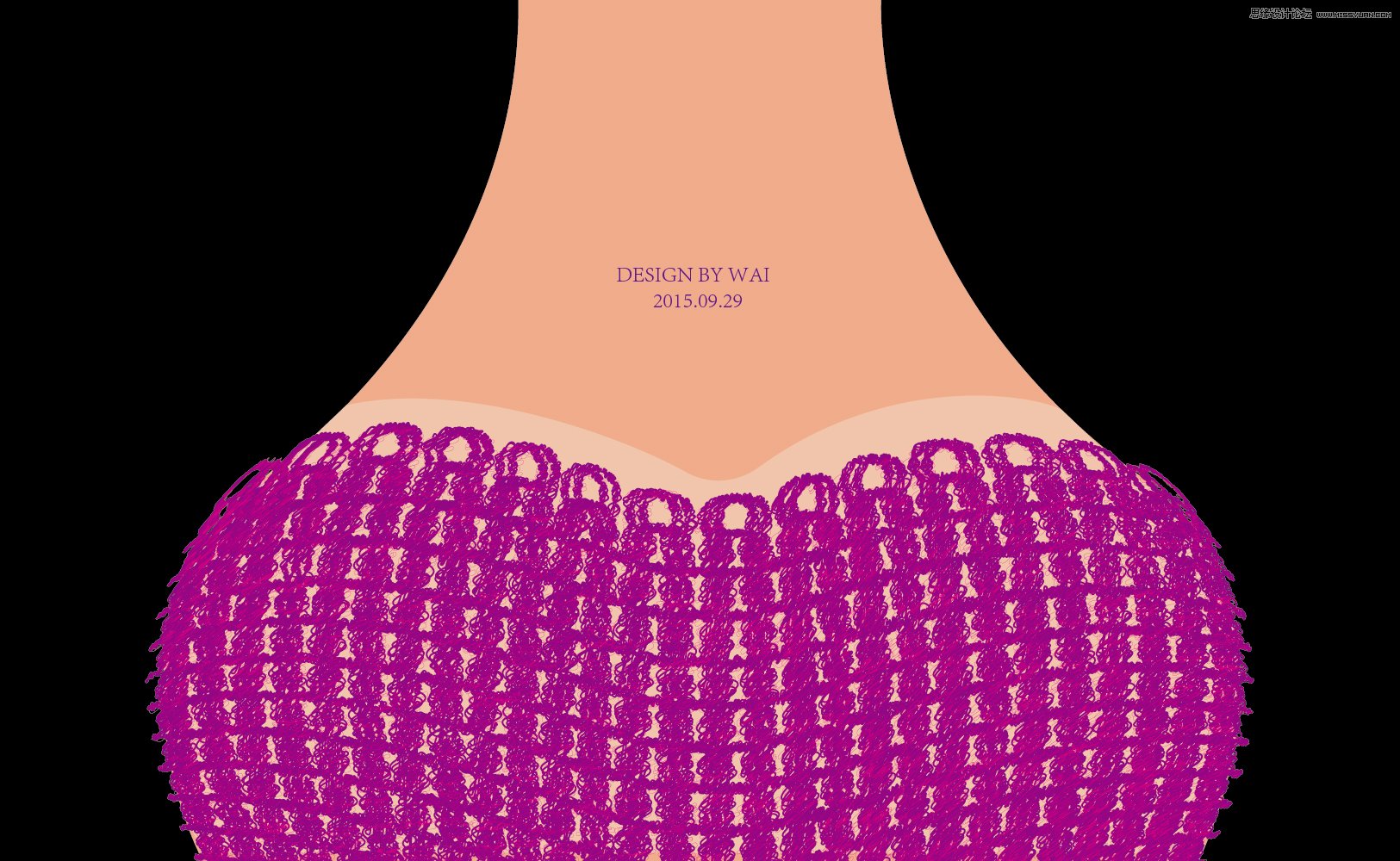 Illustrator制作时尚的毛线编织效果教程  第2张