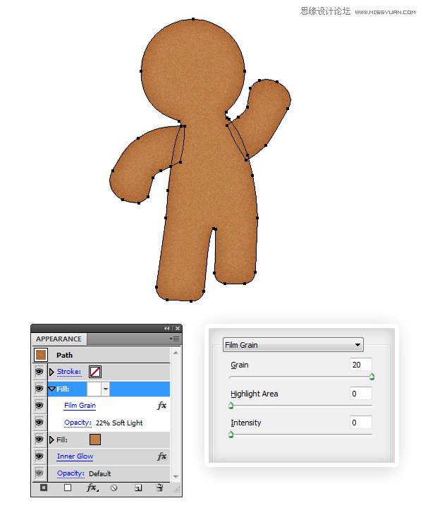 Illustrator绘制立体风格的饼干小人教程 第9张 Illustrator绘制立体风格的饼干小人教程 第9张