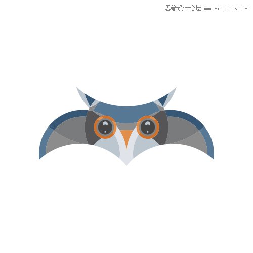 Illustrator使用圆形工具绘制猫头鹰形象 第1张 Illustrator使用圆形工具绘制猫头鹰形象 第1张