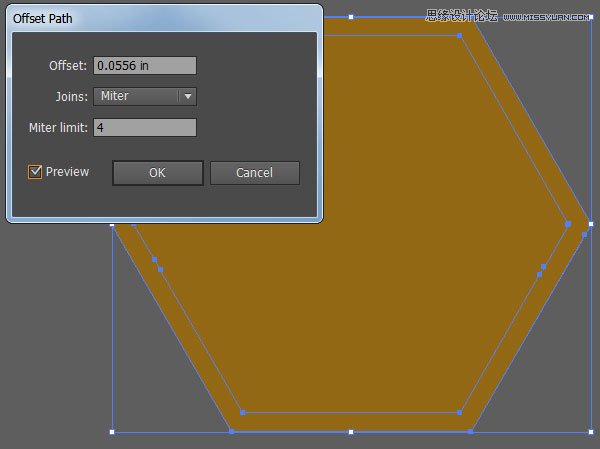 Illustrator制作质感立体效果的甜蜜蜂巢  第3张