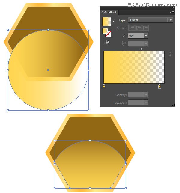 Illustrator制作质感立体效果的甜蜜蜂巢  第5张