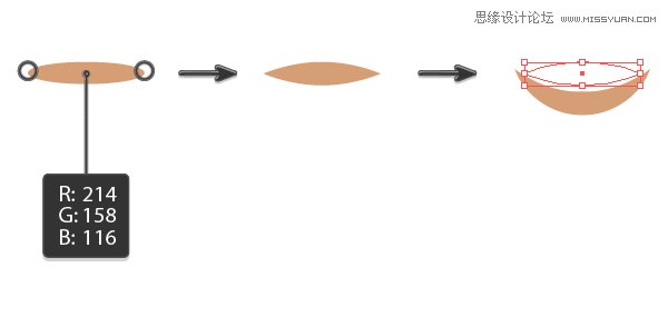 Illustrator绘制卡通风格的吃西瓜女孩教程 第3张 Illustrator绘制卡通风格的吃西瓜女孩教程 第3张