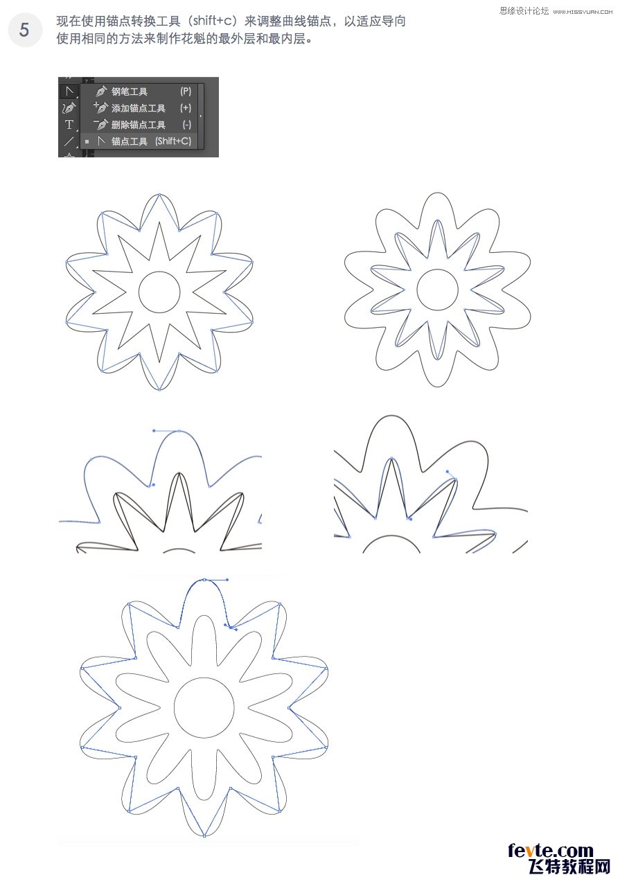 Illustrator绘制时尚绚丽的花朵效果图  第4张