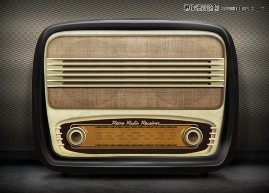 Photoshop结合AI制作逼真的复古收音机 第1张 Photoshop结合AI制作逼真的复古收音机 第1张