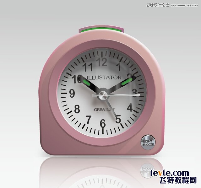 Illustrator绘制超强质感闹钟教程效果图  第10张