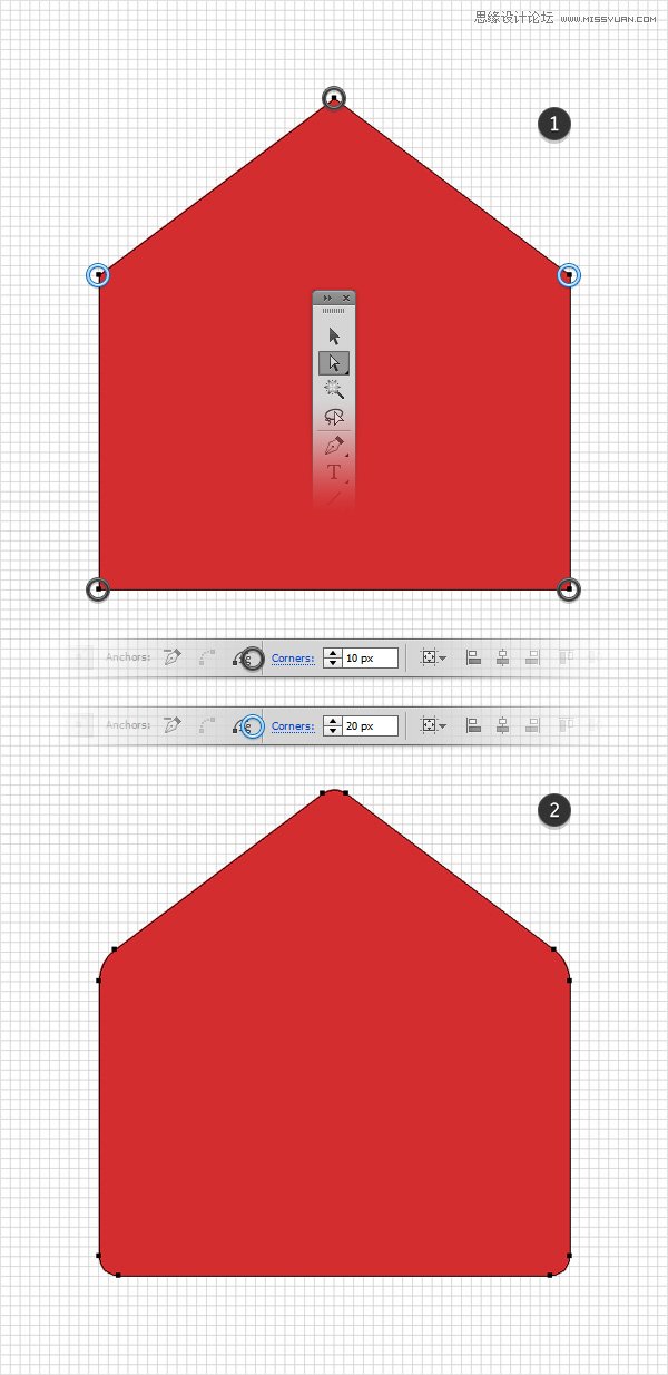 Illustrator绘制立体风格的红色信封图标 第5张 Illustrator绘制立体风格的红色信封图标 第5张