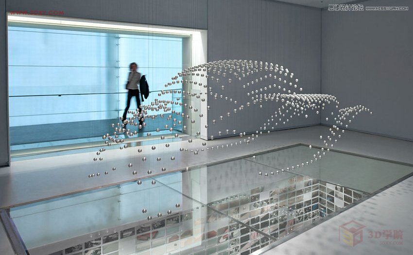 3DMAX制作悬浮球体艺术造型雕塑效果  第3张