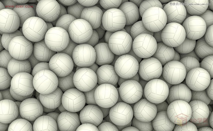 3DMAX制作简单逼真的排球效果图 第1张 3DMAX制作简单逼真的排球效果图 第1张