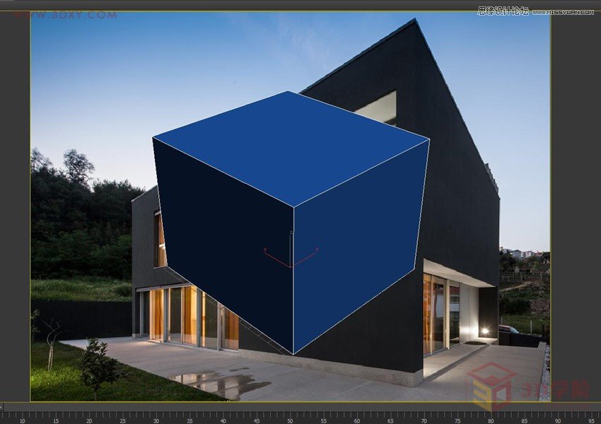 3DMAX巧用透视匹配给照片建模 第4张 3DMAX巧用透视匹配给照片建模 第4张