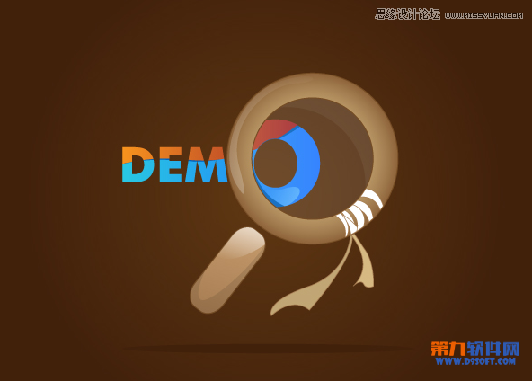 Illustrator制作时尚大气的放大镜教程  第1张