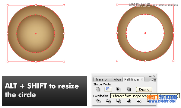 Illustrator制作时尚大气的放大镜教程  第5张