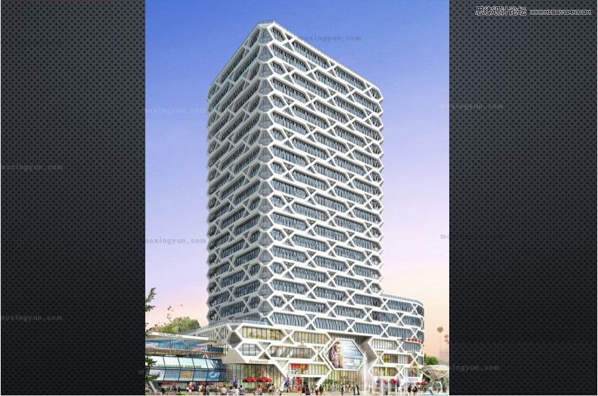 3Dmax中利用网格平滑和细分制作异形建筑