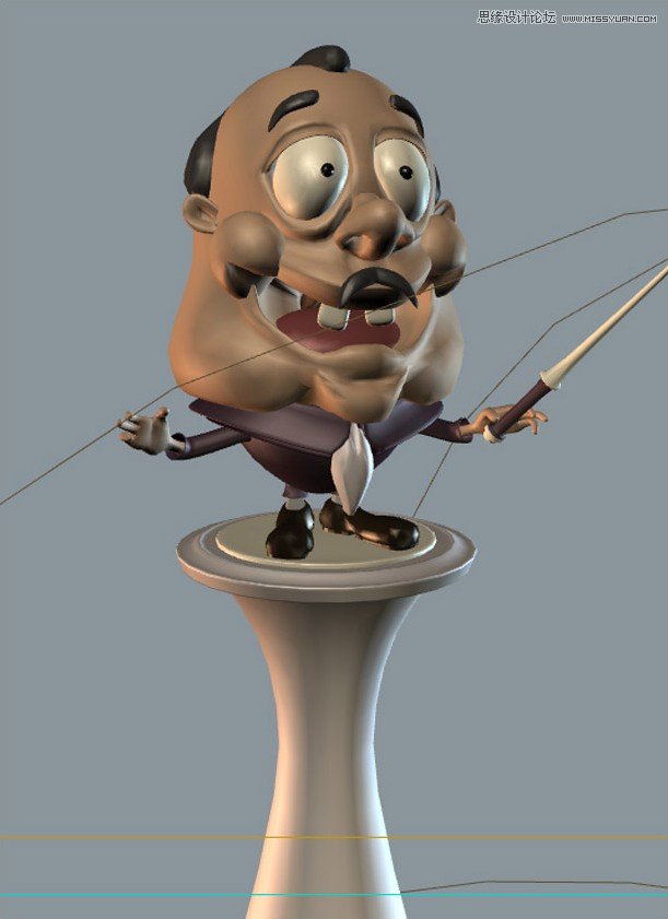 3DMAX制作卡通风格的指挥家教程 第4张 3DMAX制作卡通风格的指挥家教程 第4张
