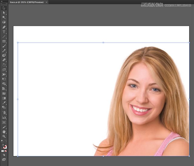 Illustrator调出人物照片质感的黑白效果  第5张