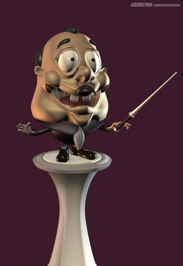 3DMAX制作卡通风格的指挥家教程 第5张 3DMAX制作卡通风格的指挥家教程 第5张