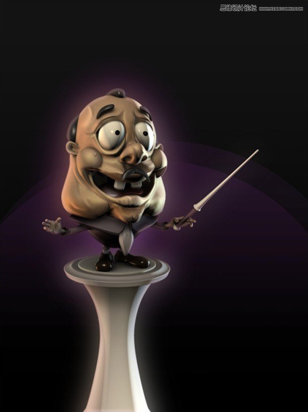 3DMAX制作卡通风格的指挥家教程 第6张 3DMAX制作卡通风格的指挥家教程 第6张