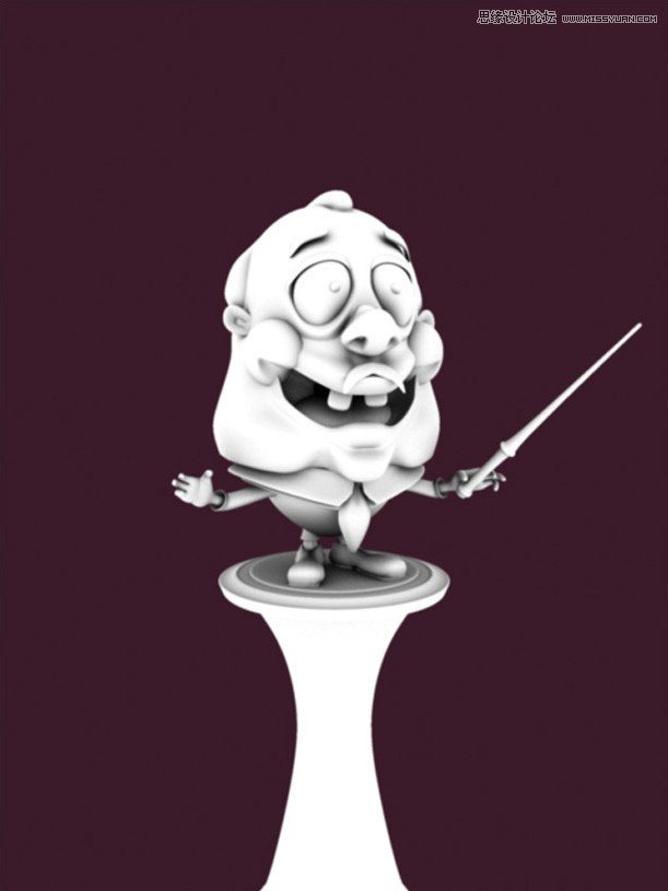 3DMAX制作卡通风格的指挥家教程 第7张 3DMAX制作卡通风格的指挥家教程 第7张