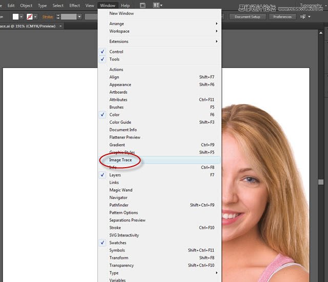 Illustrator调出人物照片质感的黑白效果  第6张