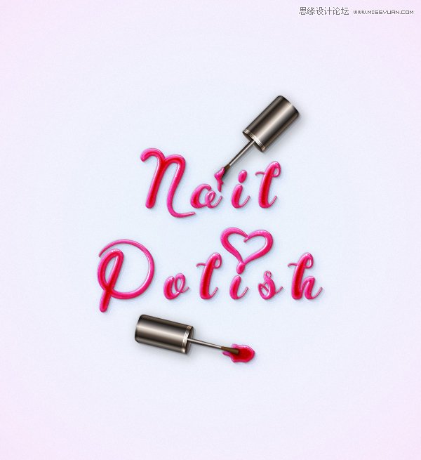 Illustrator制作神话般的指甲油文字效果 第1张 Illustrator制作神话般的指甲油文字效果 第1张