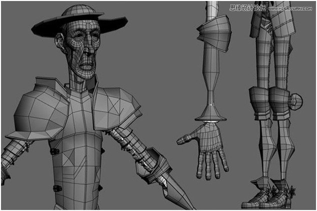 3Ds Max制作“唐吉可德”人物教程 第3张 3Ds Max制作“唐吉可德”人物教程 第3张