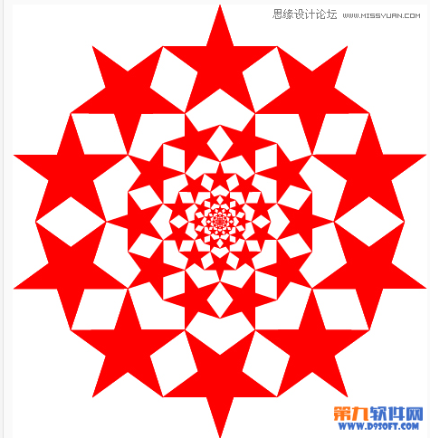 Illustrator制作复杂的五角星图案教程  第1张