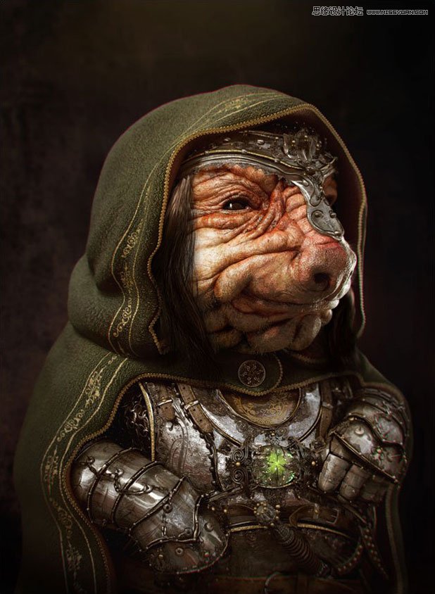 3DMAX制作身穿盔甲的外星人教程  第1张