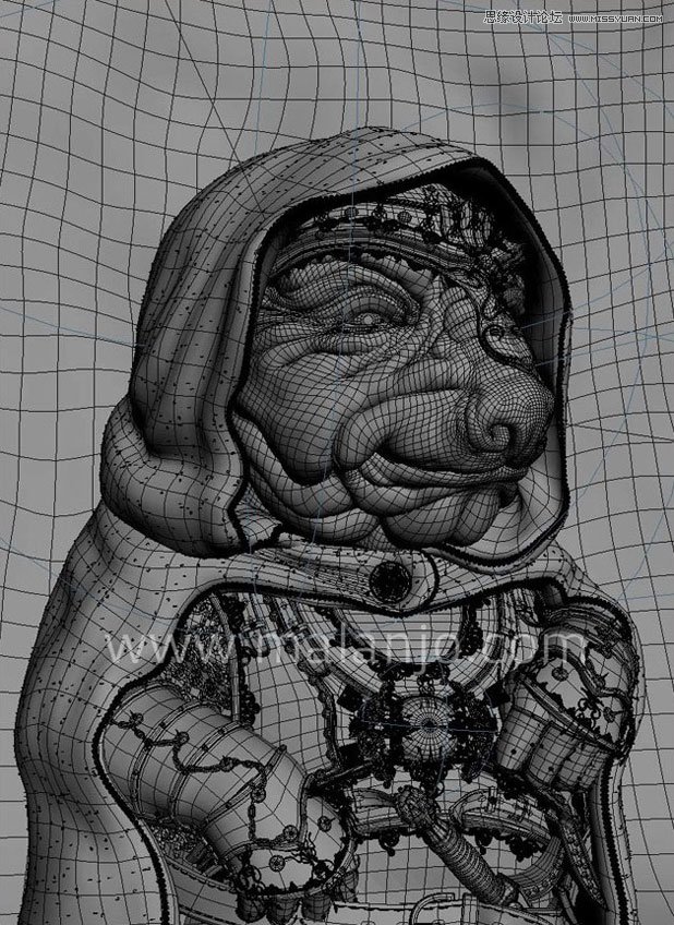 3DMAX制作身穿盔甲的外星人教程  第5张