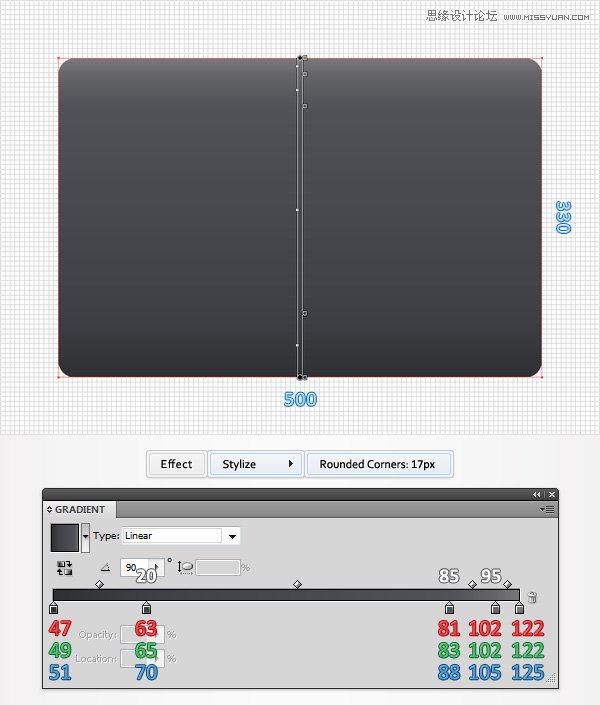 Illustrator绘制逼真的WACOM绘画板教程  第3张