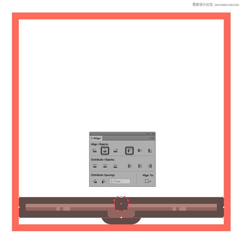 Illustrator绘制扁平化风格的城堡图标  第11张