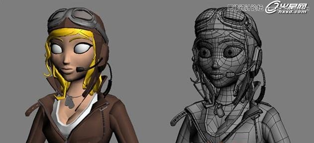 3ds Max绘制三维角色飞行员安妮教程  第4张