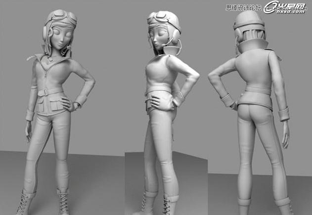 3ds Max绘制三维角色飞行员安妮教程  第7张