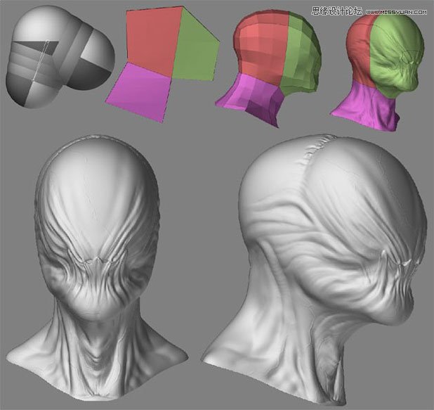 3DMAX制作手拿外星布娃娃的外星人教程 第2张 3DMAX制作手拿外星布娃娃的外星人教程 第2张