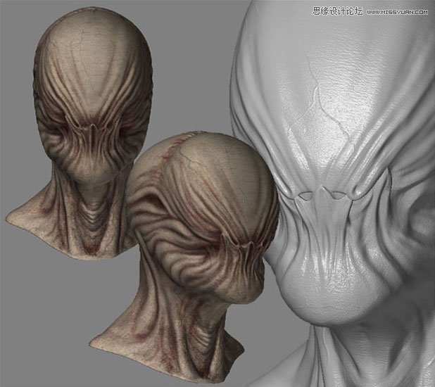 3DMAX制作手拿外星布娃娃的外星人教程 第3张 3DMAX制作手拿外星布娃娃的外星人教程 第3张