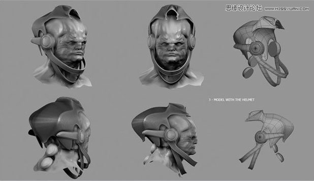 3DMAX制作逼真的外星球人物 第3张 3DMAX制作逼真的外星球人物 第3张