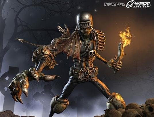 3ds Max制作死刑裁决游戏漫画宣传画设计教程