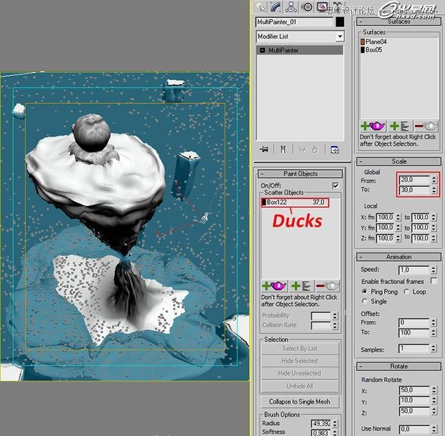 3ds Max绘制大海上的三维图腾教程 第4张 3ds Max绘制大海上的三维图腾教程 第4张
