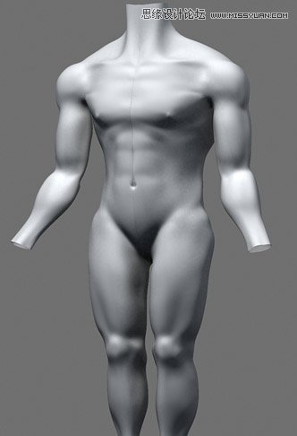 3ds max解析人体建模实例教程