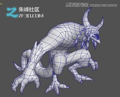 3dsMAX制作火离妖游戏模型过程  第8张