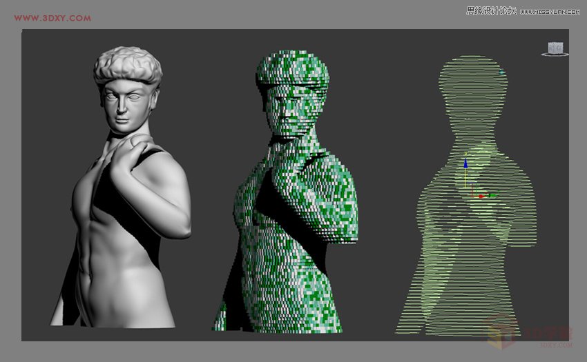 3ds MAX制作抽象的BOX物体和人像建模