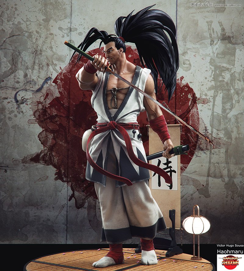 3dMax结合zbrush制作超酷的霸王丸教程  第13张