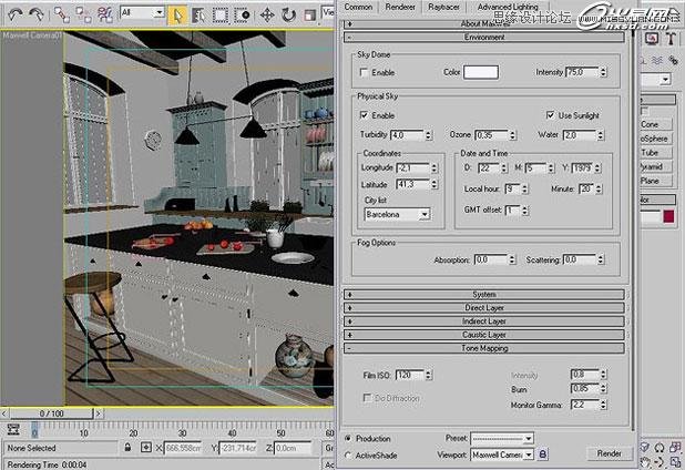 3ds Max打造西方开放式厨房局部场景 第10张 3ds Max打造西方开放式厨房局部场景 第10张