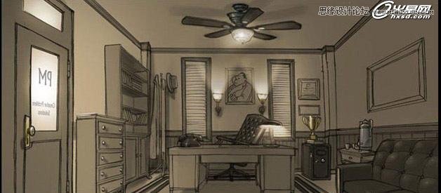 3ds Max绘制高档办公室效果图 第2张 3ds Max绘制高档办公室效果图 第2张