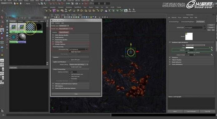 详细解析Maya的mental ray渲染阴森蛋洞 第3张 详细解析Maya的mental ray渲染阴森蛋洞 第3张