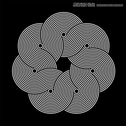 Illustrator绘制漂亮的叠加圆环效果图