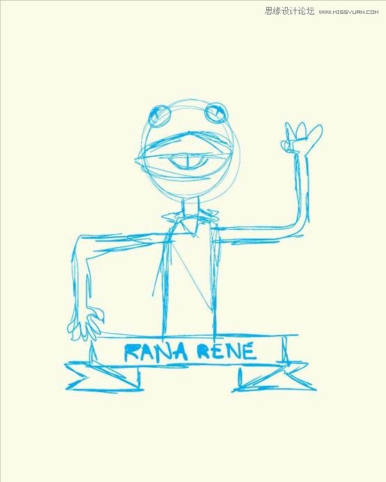 Illustrator绘制萌萌的青蛙柯密特图标 第3张 Illustrator绘制萌萌的青蛙柯密特图标 第3张